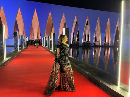 زين عوض تحلق في سماء مهرجان"الجونة السينمائي"